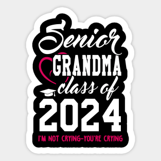 Class of 2024 Grandmother Senior Gifts Funny Senior Grandma Sticker